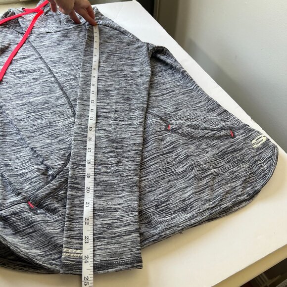 Gray Space-Dye Skechers Sport Pullover – Women’s M with Thumbholes & Funnel Neck - Picture 10 of 16